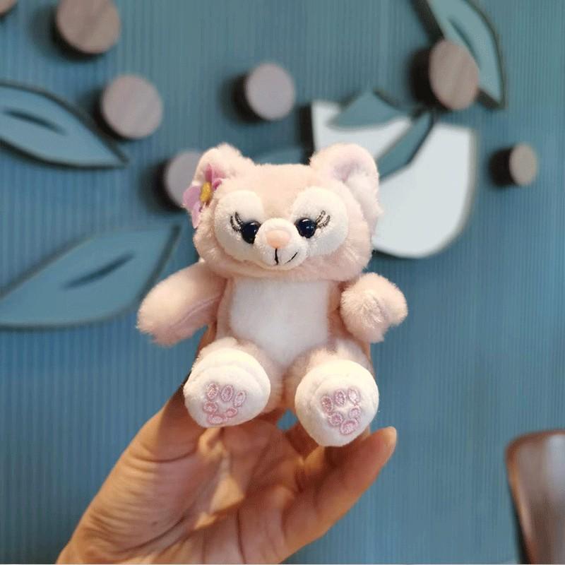 Adorable Pink Fox Keychain Plush Doll Charming Cake Decoration Gift Accessory
