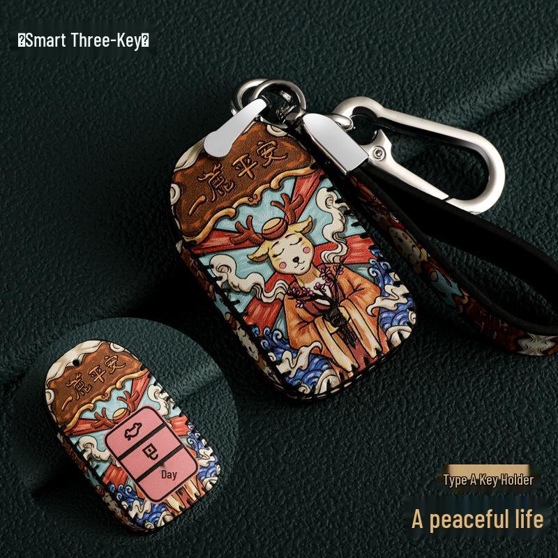 Honda Autoschlüsselhülle für Accord 10. Generation, Civic, Breeze, XRV, Lingpai, Vezel, Avancier, CRV, Envix, Guochao