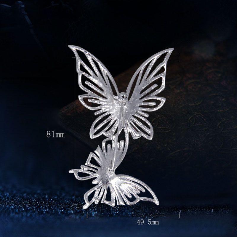 Gift Austrian Rhinestone Jewelry Scarf Pin Pin Brooch Butterfly
