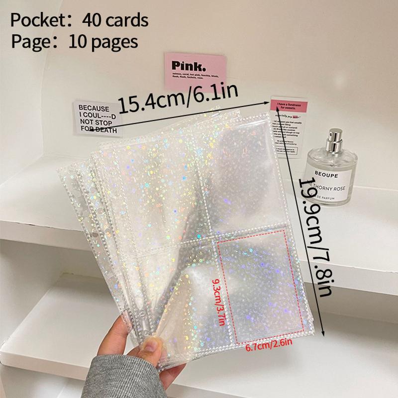 Kpop Photocard Holder Binder Machine Loose-Leaf Card Collection Book Butterfly Photo Album Card Binder Idol Picture Protector