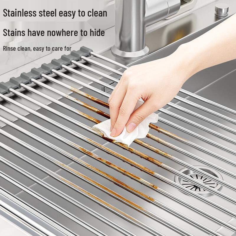 Zusammenklappbares Aufrollbares Abtropfgestell für die Küche