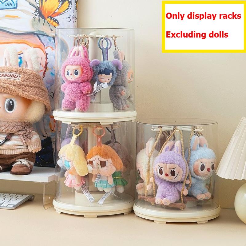 1PC Transparent Acrylic Storage Box Blind Box Doll Pendant Display Stand Storage for Showcase Blind Box Organizer Jewelry Holder