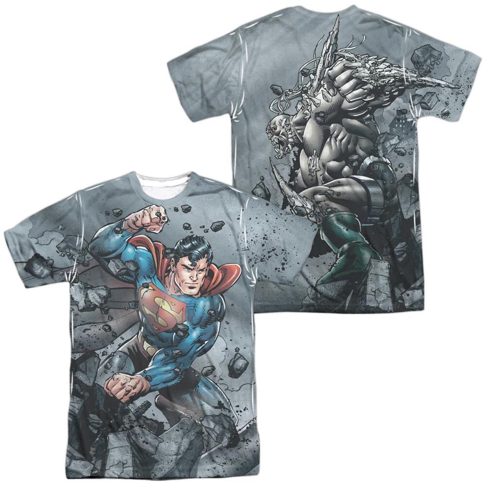 Superman  Superman vs Doomsday  Dye Sublimation T-Shirt XL