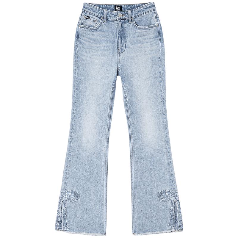 

Lee Women s 426 Slim High-Waist Light Blue Tencel Bootcut Jeans 28