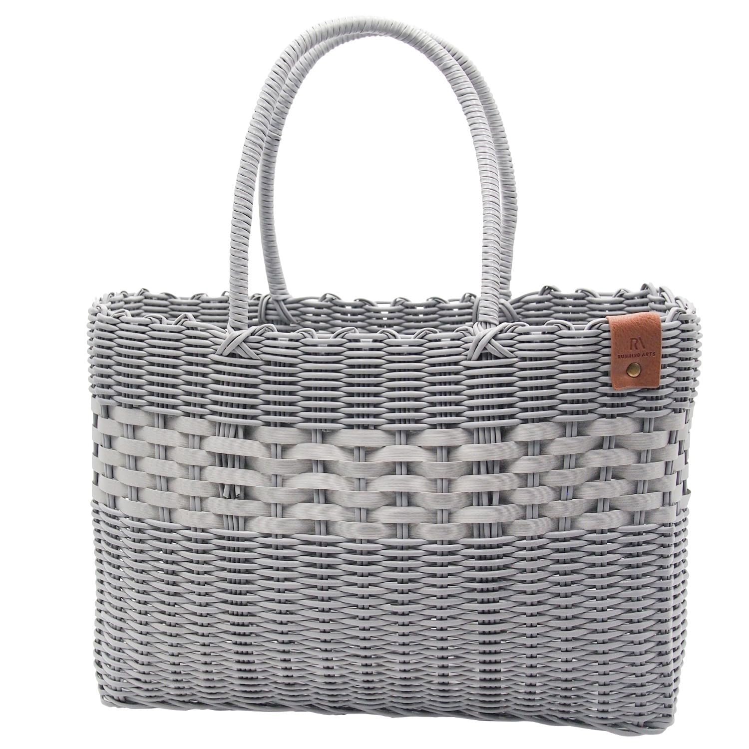 

Daikai Sholzia Square PE Basket Bag, Gray, W40 D15 H27 cm, 121502