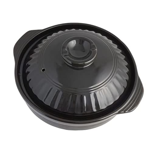 Living NEO IH-compatible Earthenware Pot, No. 8, Black