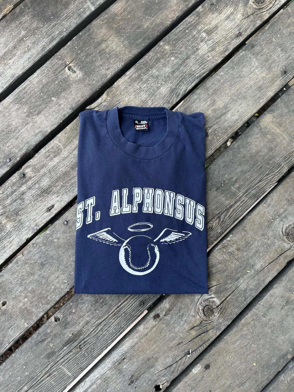 

Vintage St Alphonsus Baseball T Shirt Men’s XL Softball Church 90’s L