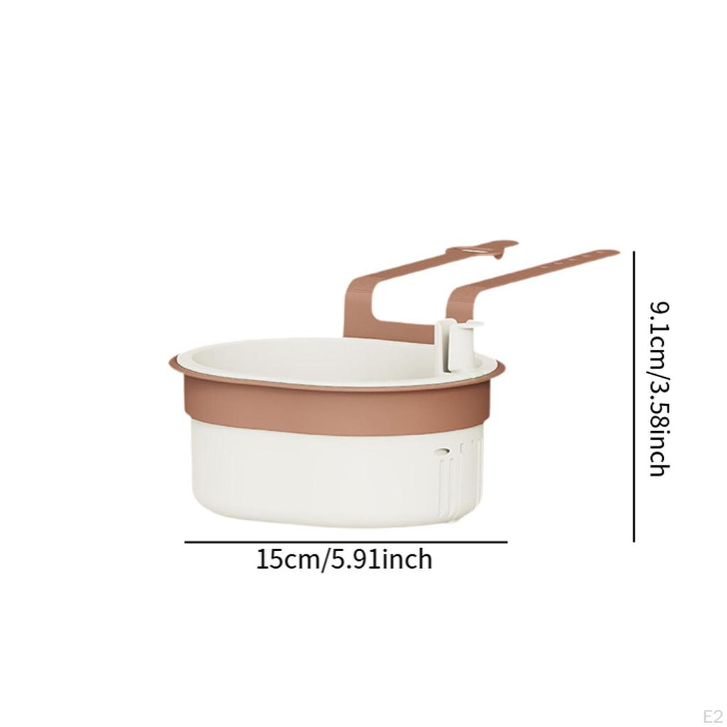 Faucet Hanging Strainer Draining Basket Easy To Install with Snap Space Saving Kitchen Sink Food