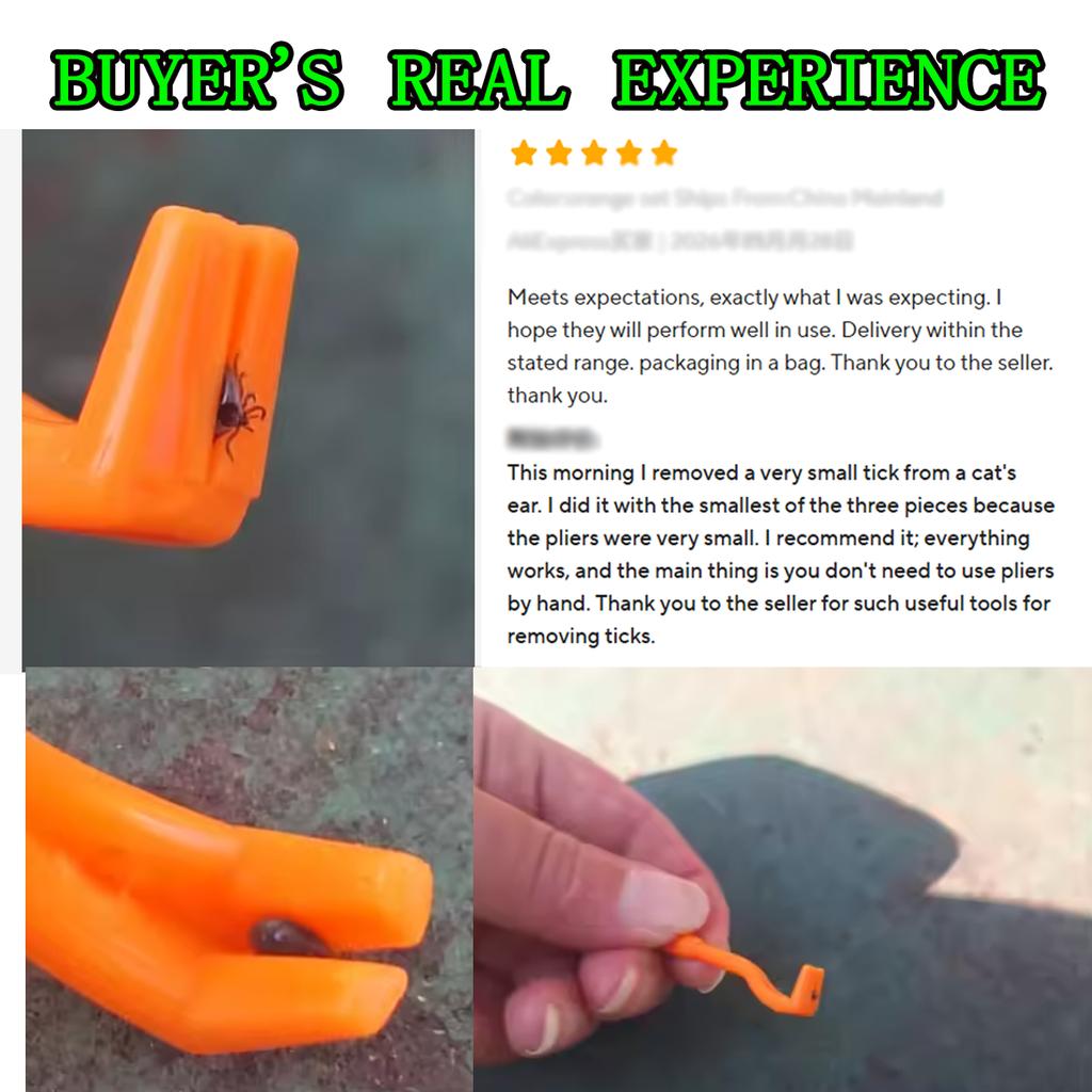 3 Pcs Pet Flea Remover Beauty Insect Clamps Remove Lice Ticks Worms from Cats & Dogs Cleaning Tools