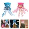 Folding Christmas Tree Top With Big Bowknot Embellishments for Indoor and Outdoor Winter Holiday Party Centerpieces