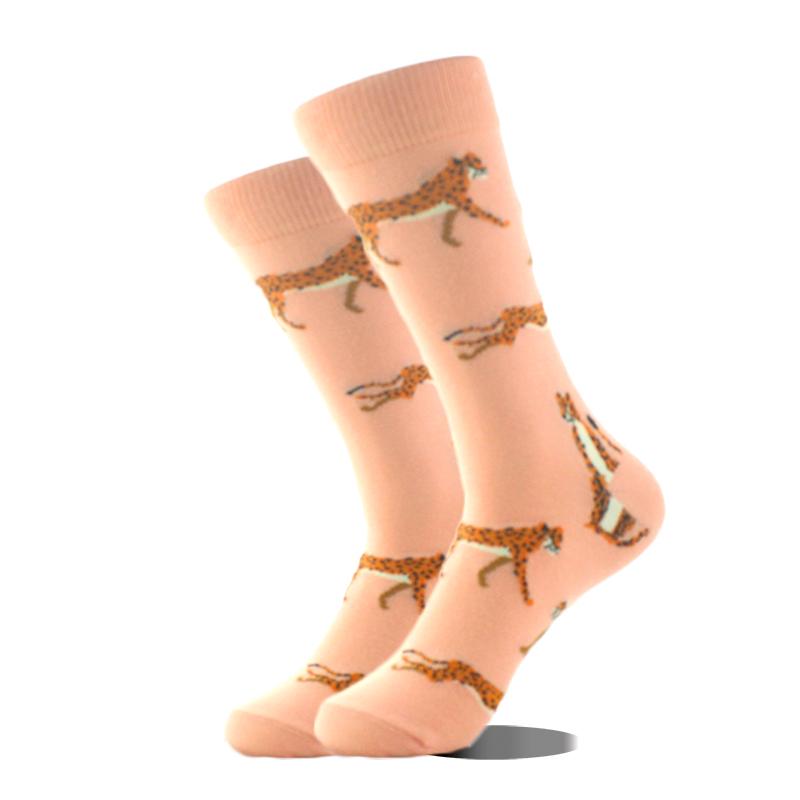 Happy Design Ctue Funny Socks Men Animals Food Pattern Sokken  Divertidos Jacquard Calcetines Unisex Hip Hop Skateboard Sox