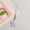 Resin Cherry Blossom Keychain INS Keyring New Mobile Phone Lanyard  Gift