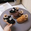 Boys and girls 2025 winter new casual velvet versatile fashion children's warm cotton boots children's shoes sports shoes