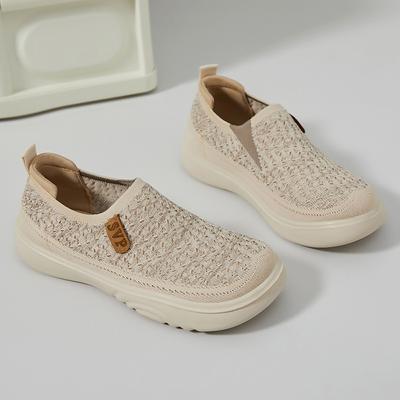 Shoes Women's Versatile Summer New Fly-woven Breathable Non-smelly Feet Casual Shoes Soft-soled Sports Shoes Mesh Breathable Women's Shoes