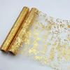 Table Runner Roll, Glitter Gold Foil Mesh Table Runner Decorative Dining Table Centerpiece for Party, Wedding, Baby Shower, Christmas