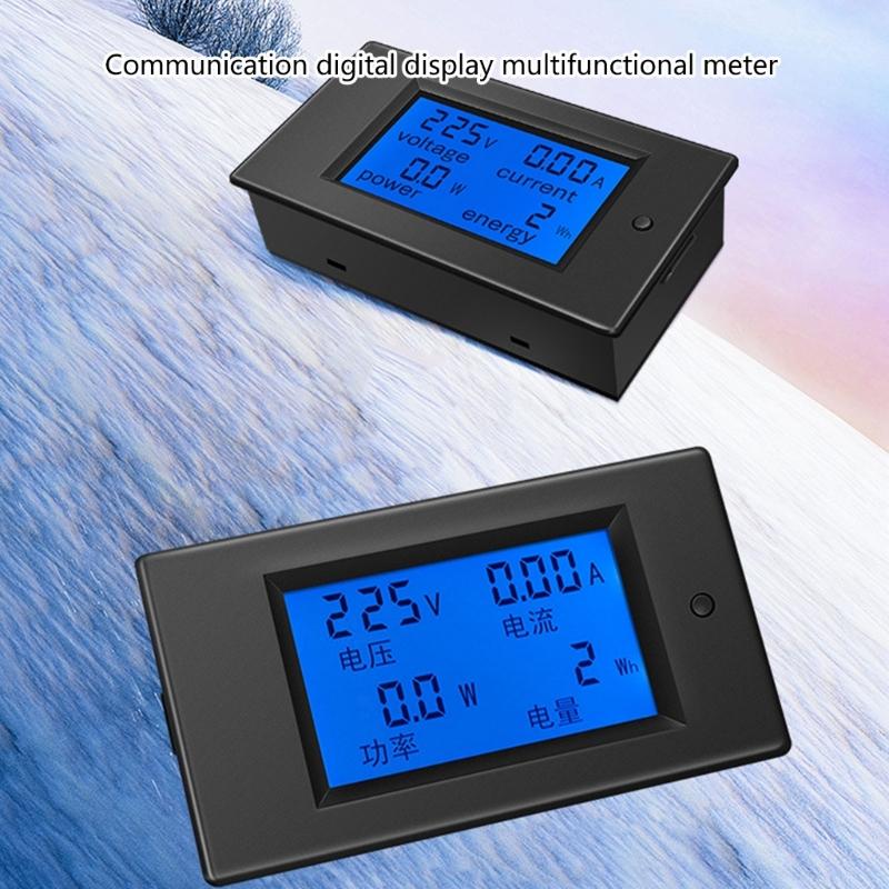 Digital Multimeter AC80-260V Multimeter with Backlit Ammeter Voltmeter Multifunction Monitoring
