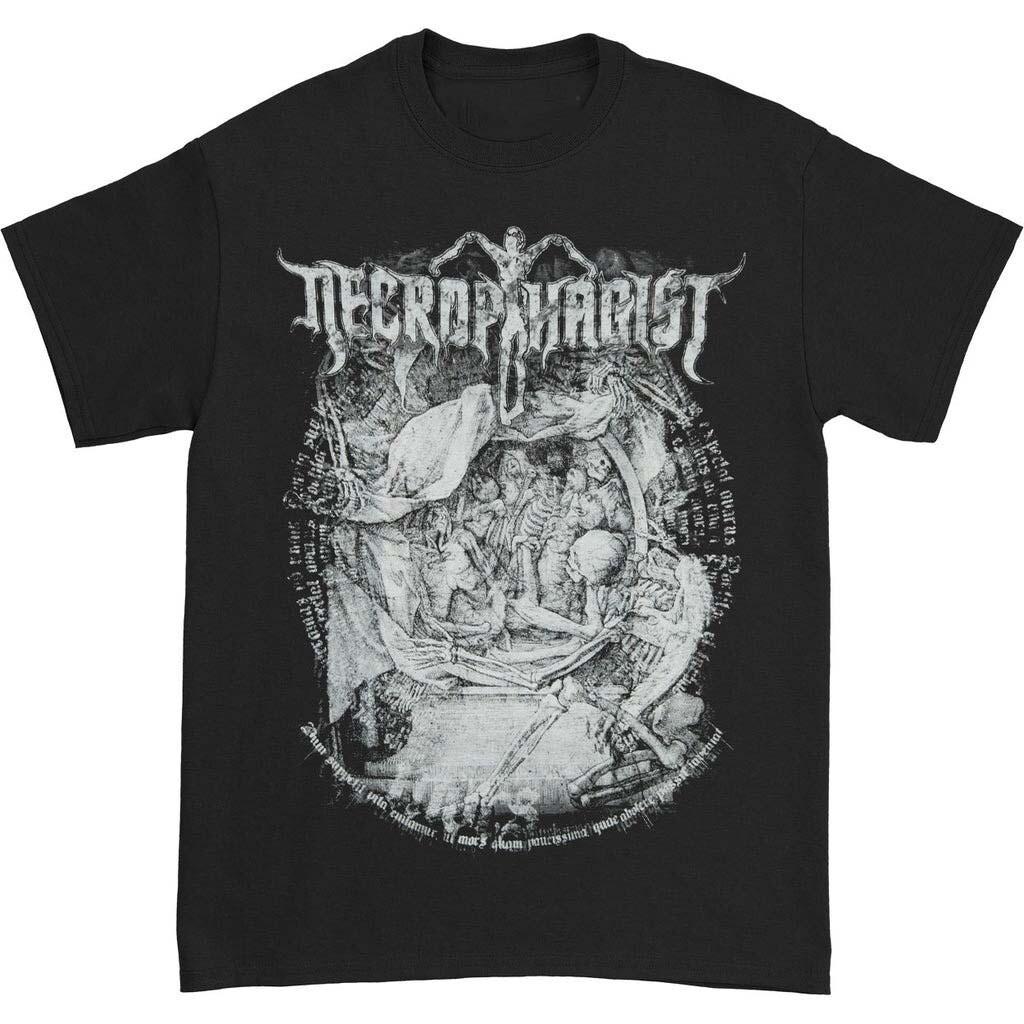 Hot Necrophagist Band All Size Black Cotton T-shirt Gift For Fan S разноцветный