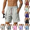 Mens Drawstring Waist Casual Loose Fit Sports Shorts Lightweight Breathable Quick Dry Fabric for Outdoor Workout Running