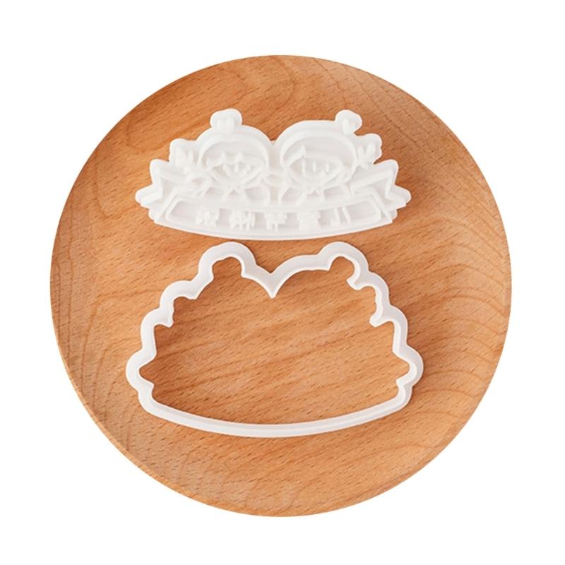 Funny Dessert Molds Celebration Cookie Stamp Safe and Convenient Molds Set for Family Student and Kid Creativity