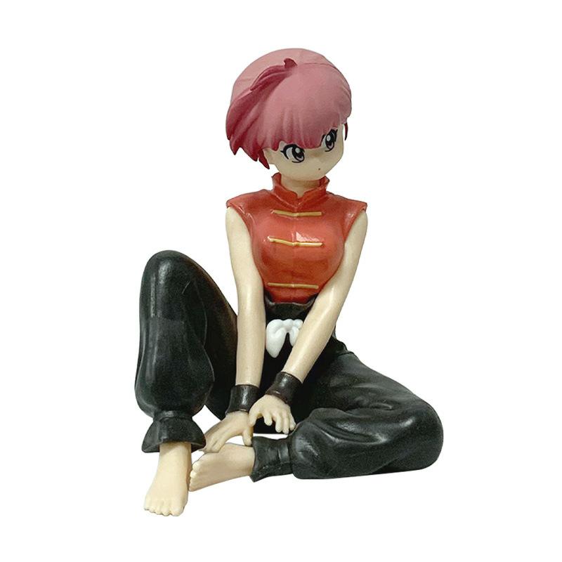 

Stock In Ranma 1/2 10Cm Tendou Akane Ranma Pvc Anime Figure Periphery Cute Kawaii Sitting Toys Desktop Car Ornaments Model Gifts