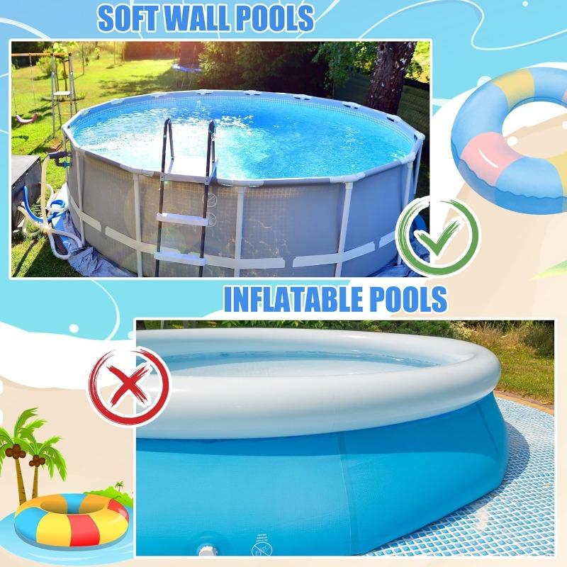 Swimming Pool Filter Pump 1.5m Hose, Pool Hooks for Poles Adjustabl Pool Pole Hanger for Above Ground Pools SAccessories