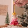 1pc Christmas tree car pendant Christmas tree wool hand-crocheted gift creative pendant suitable for friends, family and couples gifts
