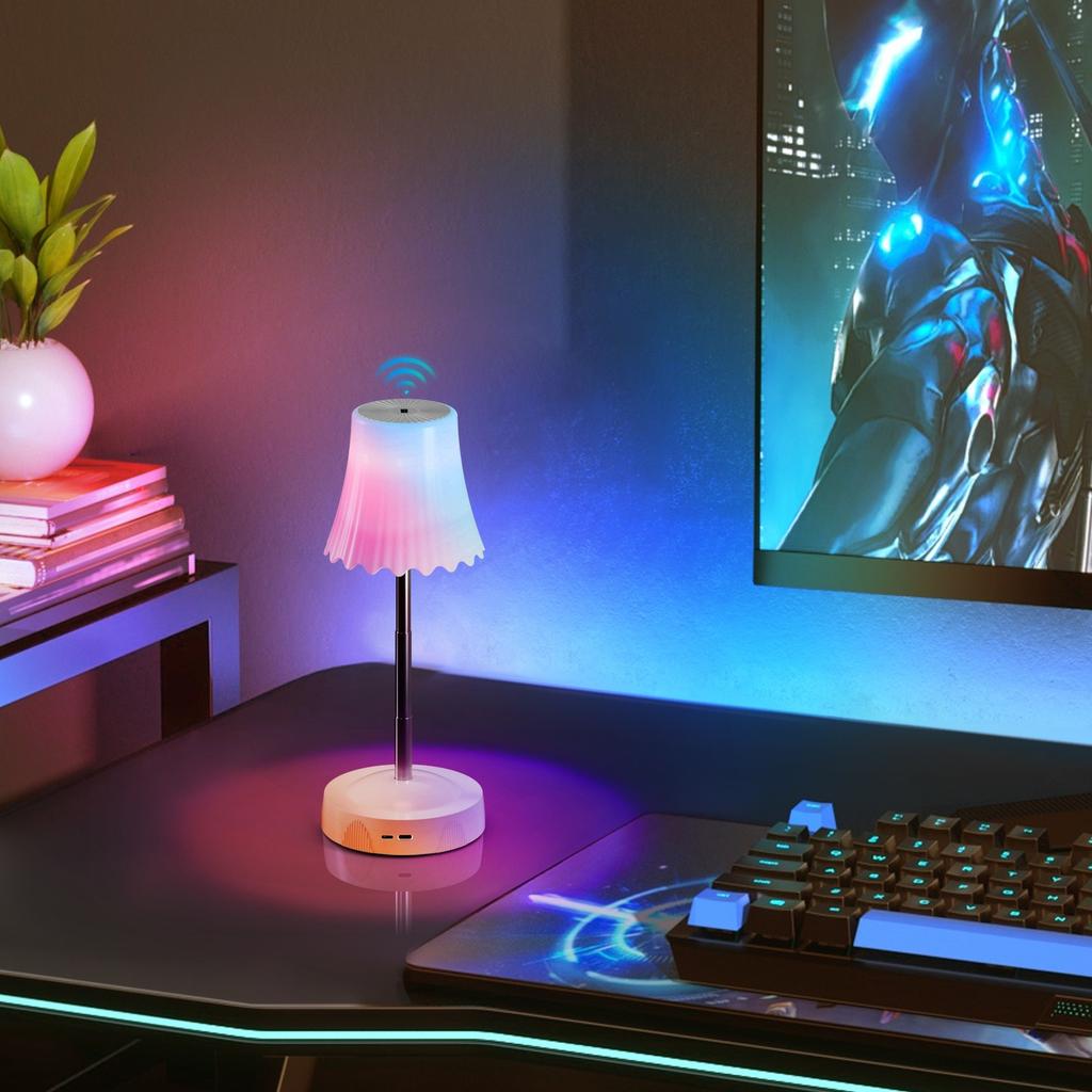 New Arrival RGB LED Night Lamp Hand Gesture Sensor Creative Night Light Dorm Room Bedside Lamp USB Charging 2600mah