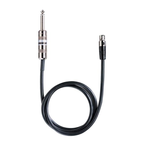 Shure Wireless Instrument Cable, Phone Plug to Tini Q-G Connector, 0.76m, WA302