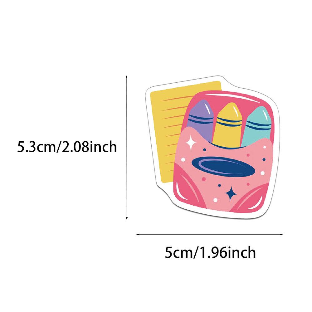 50-Pack Personalized Stickers for School, Journal, Water Bottle & Phone Case Decoration
