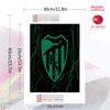Green Shield Emblem 100% Round Full Drill 5D DIY Diamond Painting Embroidery Cross Stitch Rhinestone Decor