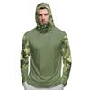 Men's Shirt With Mask Lightweight Long Sleeve Hooded Hiking Fishing Performance