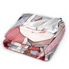 Zero Two 002 DARLING In The FRANXX Fuzzy Blankets Sexy Girl Creative Throw Blanket for Home 125*100cm Lightweight