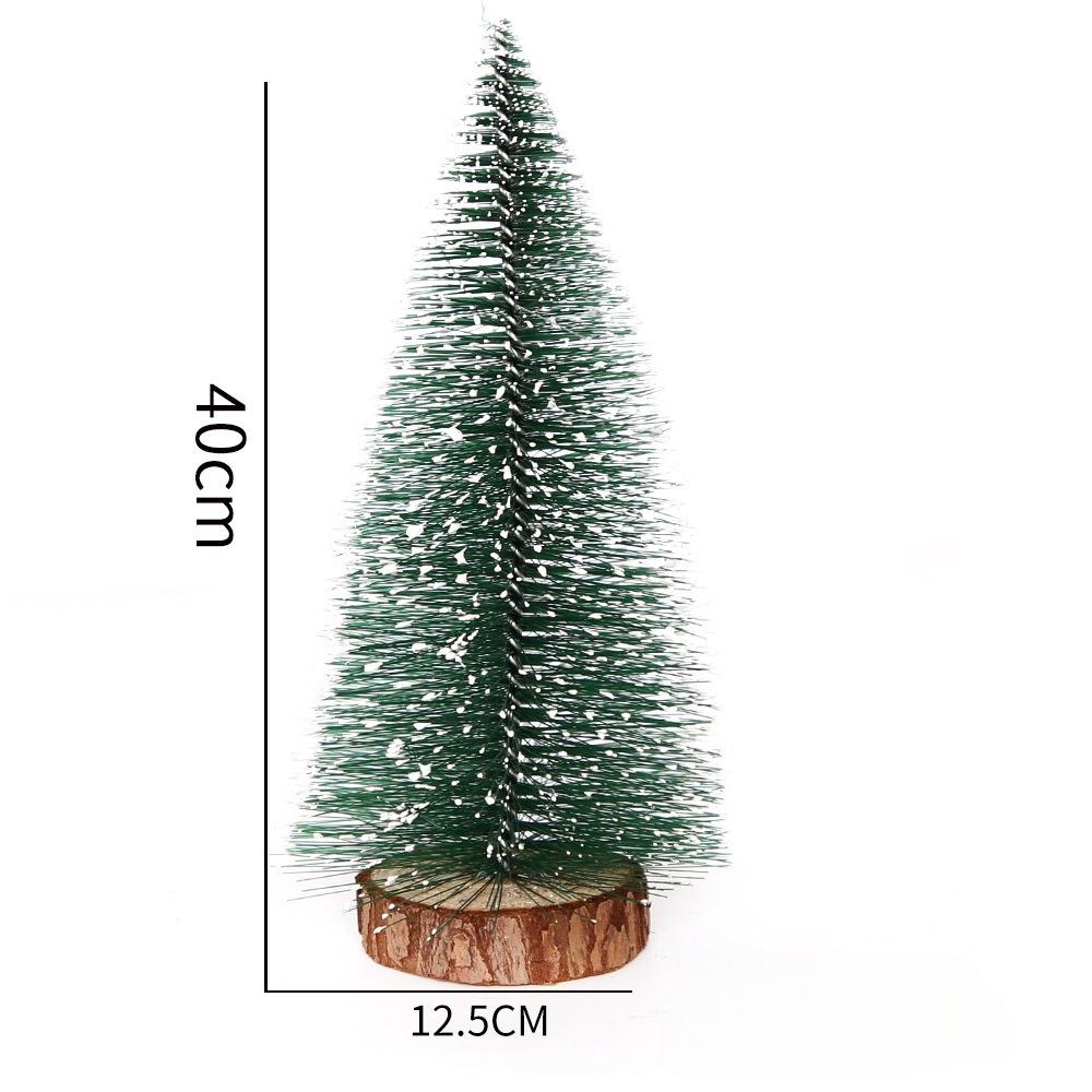 Mini Christmas Trees Artificial Pine Needle Desk Ornaments 10/15/20cm Fake Evergreen Trees for Holiday Decoration
