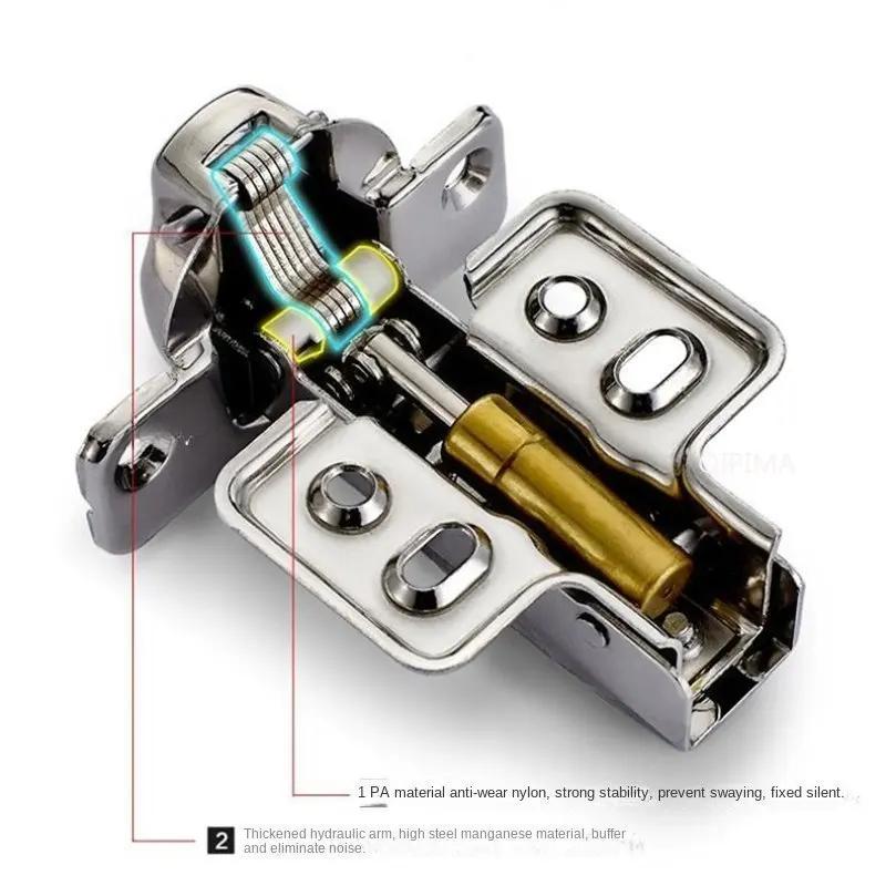 2 ks Hydraulická skříň z nerezové oceli Závěs dvířek Skříňový nábytek Závěsy Tlumič Tlumič Měkké tiché zavírání pro všechny kuchyně
