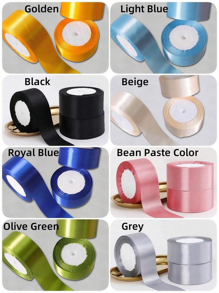 1.57 Inch Solid Color Ribbon, 22 Yards Fabric Roll for Gift Wrapping, Wedding Decor, Floral Arrangements & Crafts