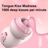 Masturbator, weiche Zunge, Cunnilingus, hygienische Dual-Frequenz-Vibration, fröhliches Schwein, G-Punkt-Masturbation, Sauger-Vibrator für Vagina