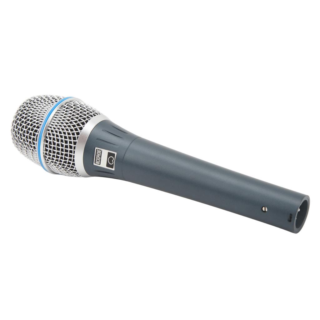 Wired Microphone Professional Moving Coil Anti Interference Cardioid Pickup Handheld Vocal Mic for Stage Performance