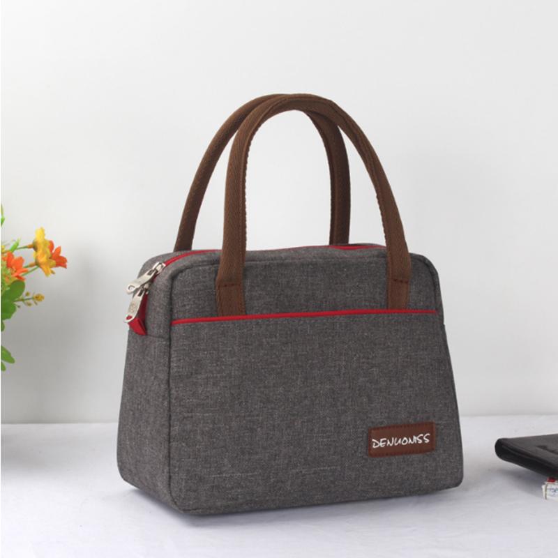 Portable Lunch Bag New Thermal Insulated Lunch Box Tote Cooler Handbag Bento Pouch Dinner Container School Food Bag