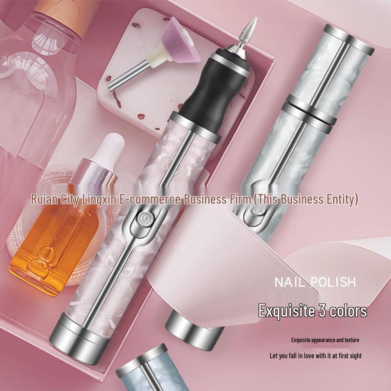 Rechargeable Electric Nail Grinder Polisher Cuticle Remover Manicure Tool - Cross-border Compatible