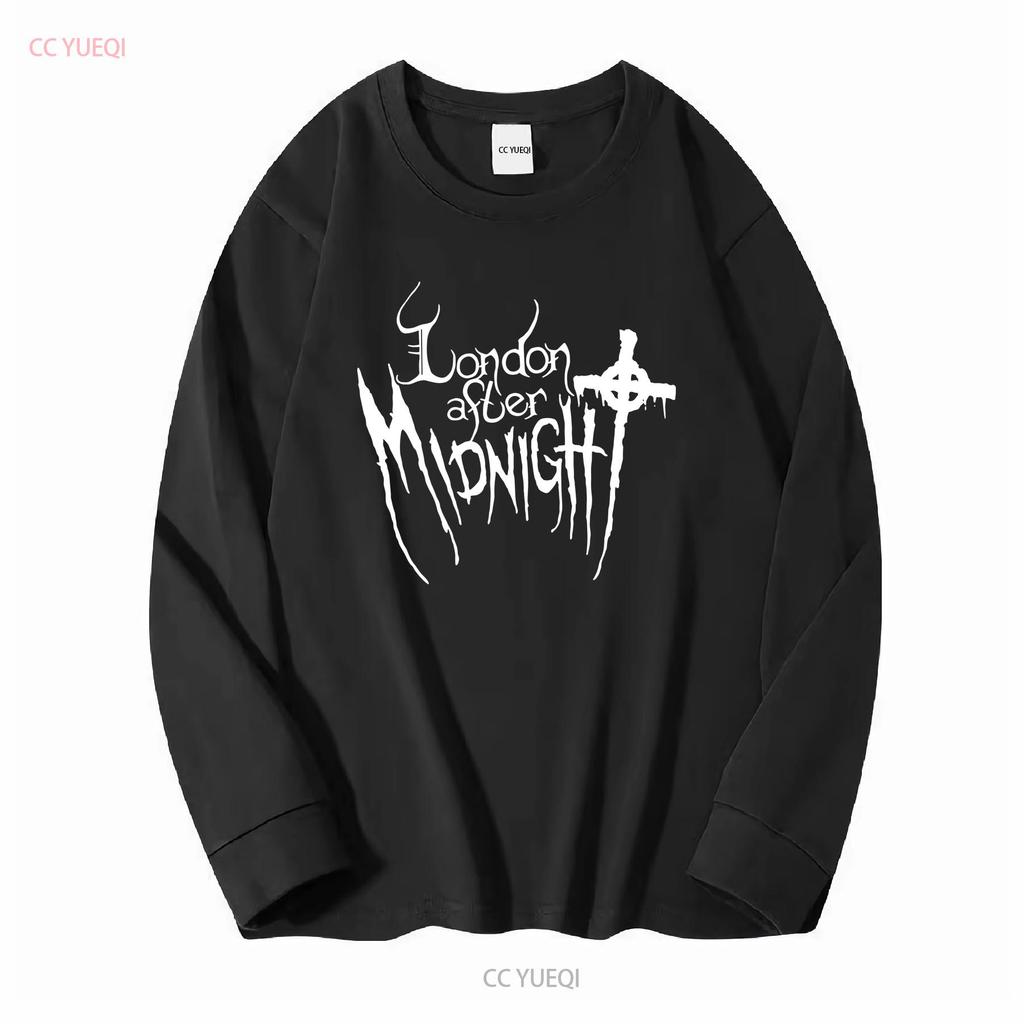 Maglietta Vintage London After MidnighT Anni 2000 Taglia L manica lunga o corta vintage Lavata Traspirante Leggermente Versatile grafica