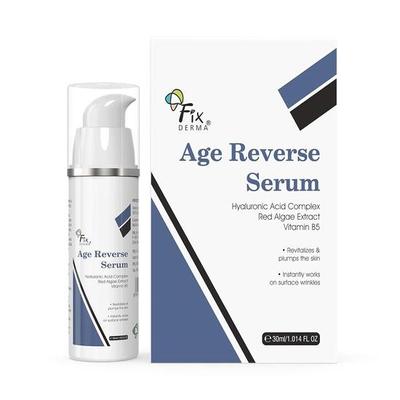 Fixderma 5% Hyaluronsyre Serum, Age Reverse Serum for Glødende Hud, Anti-Aldrings Ansiktsserum for Unisex Forbedrer Fine Linjer - 30ml