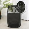 Foldable Laundry Basket Dirty Clothes Basket Clothes Organizer Yoga Storage Basket Home Assortment Box with Wheel Laundry Basket