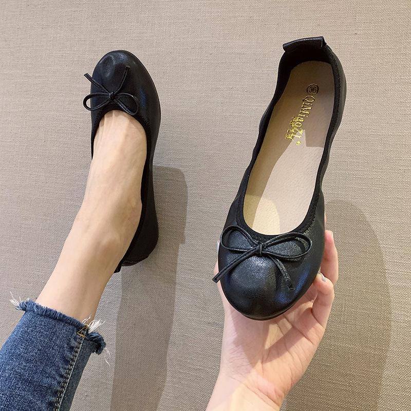 

Comfortable Wide Width Flats for Fat Feet Women s Large Size Slip-on Loafers Flexible Soft Sole Daily Single Shoes 36 чёрный