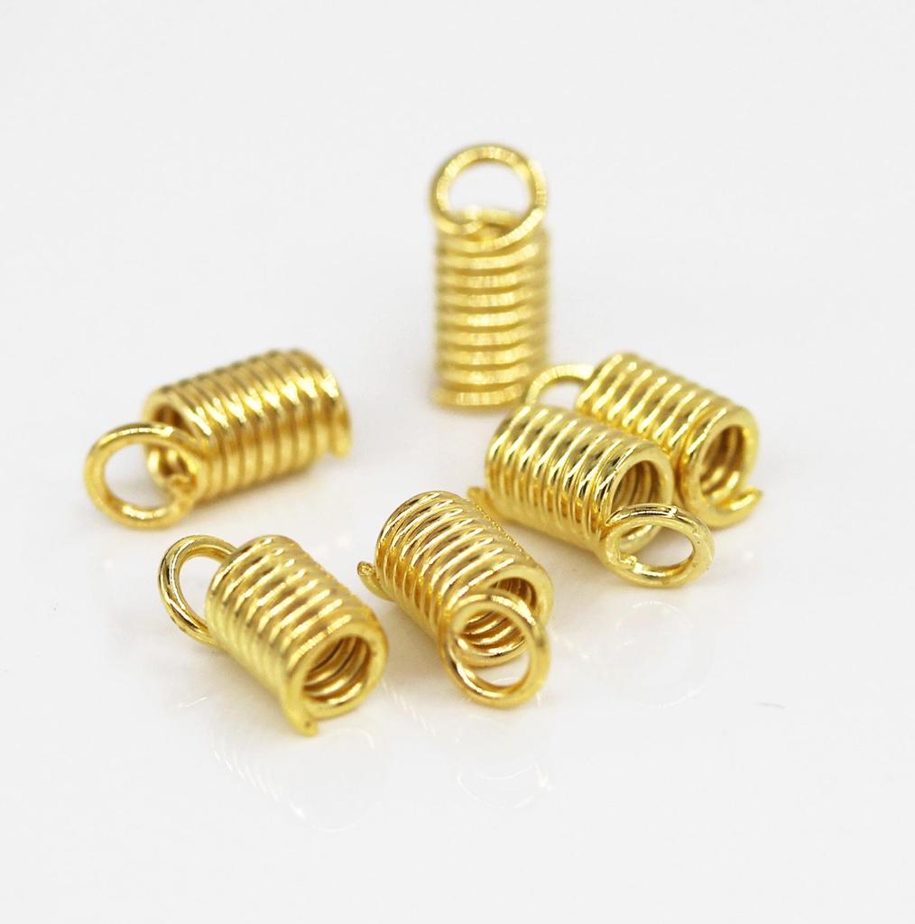 DIY Spiral Pull Spring Buckle for Jewelry Necklaces and Leather Cord Clasp, 1kg/Bag