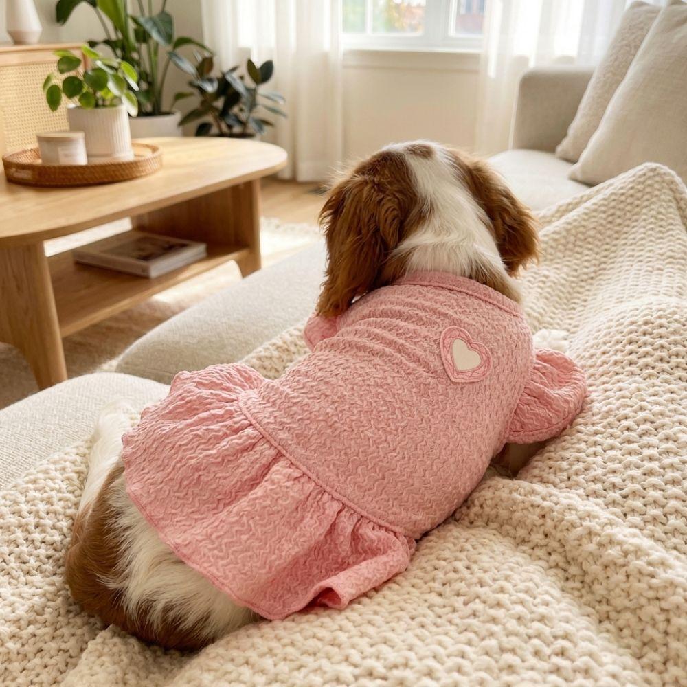 Flying Sleeve Dog Princess Dress Breathable Mesh Princess Apparel Cute Dog Costume Pet Show