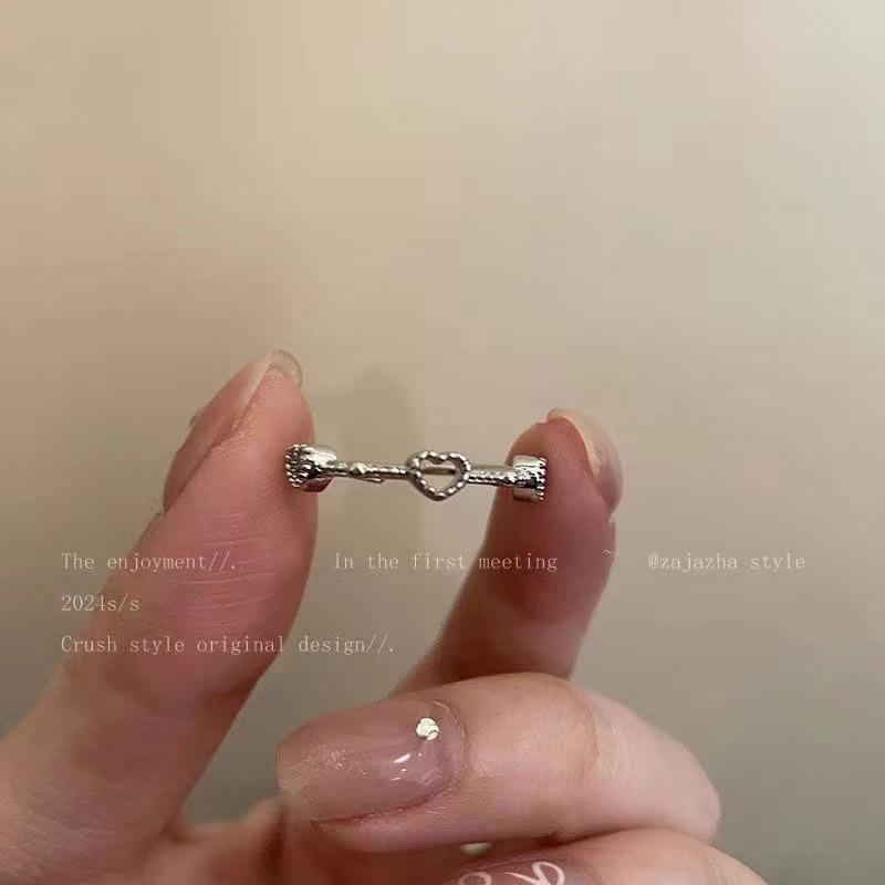 New Light Green Butterfly Sparkly Open Adjustable Ring All-match Ring Ring for Women Jewelry Resin Ring