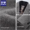 Romon Men's Winter Wool Blend Overcoat