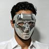 Lightweight Glitter Face Mask Halloween Disco Ball Mask, Breathable Mirror Mosaic Masquerade, Shiny Effect Party Costume for Dance Performance,