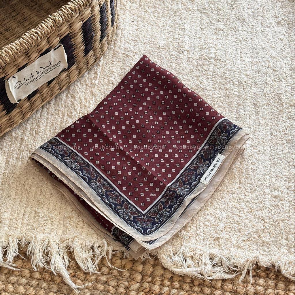 Korean-Style Brown Polka Dot Tie-Neck Scarf: Versatile Women's Ribbon Accessory for 2025