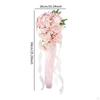 Wedding Bridal Bouquet Hand Flower Arrangements Decor Elegant Toss Artificial Flowers